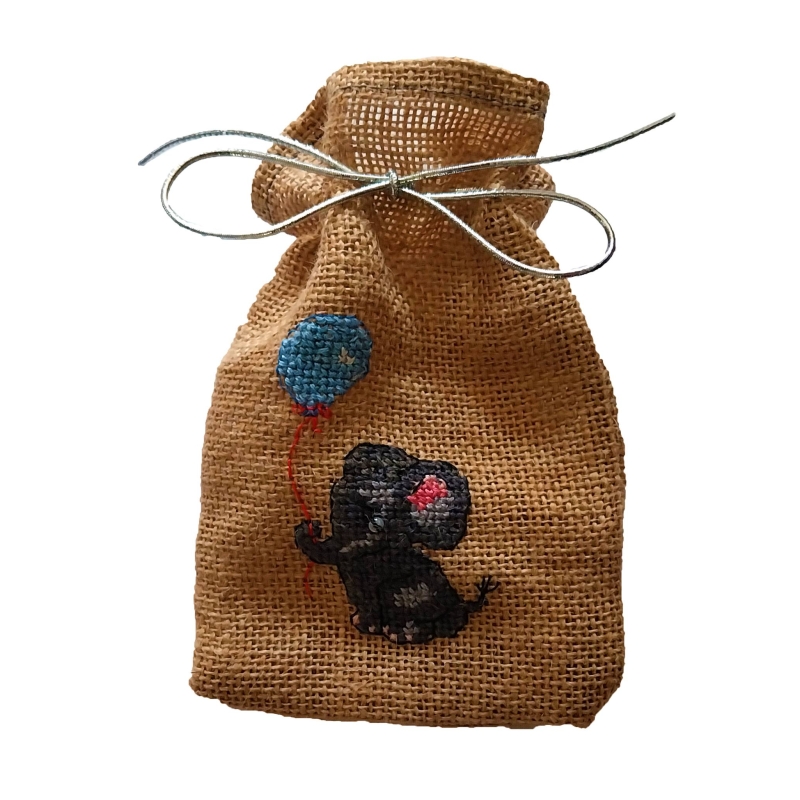 Elephant with Balloon Small Sack